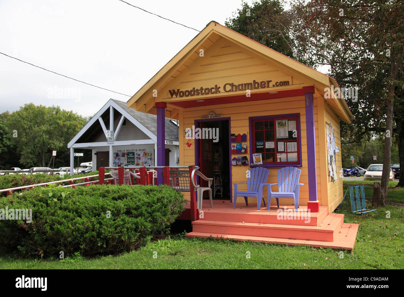 Chambre de Commerce, Woodstock, célèbre pour avoir prêté son nom à la 1969, Festival de Woodstock Catskills, New York, USA Banque D'Images