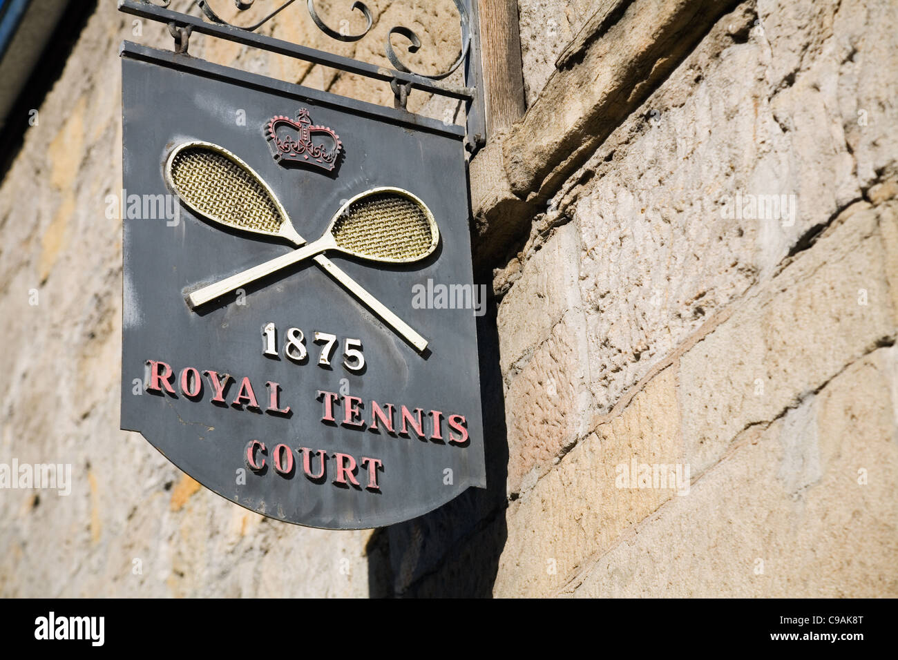 Le Royal Court de Tennis à Hobart. La cour est l'un des cinq courts de tennis royal en Australie. Hobart, Tasmanie, Australie Banque D'Images