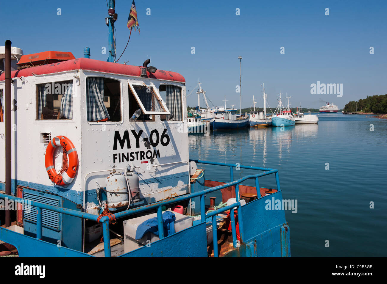 Korrvik Harbour Mariehamn Åland Island Finlande Banque D'Images