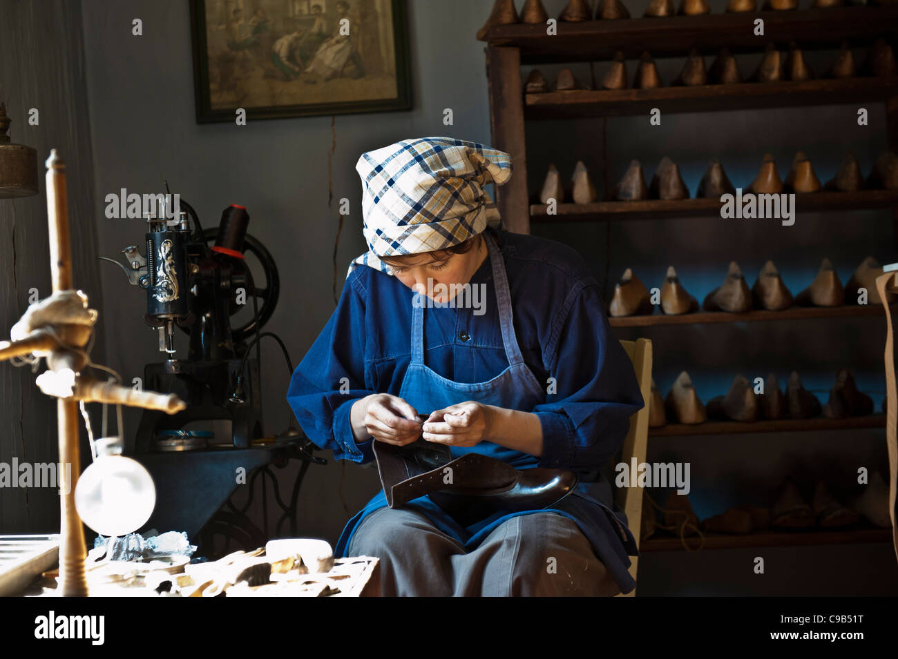 Musée d'artisanat Luostarinmäki, Turku, Finlande Banque D'Images