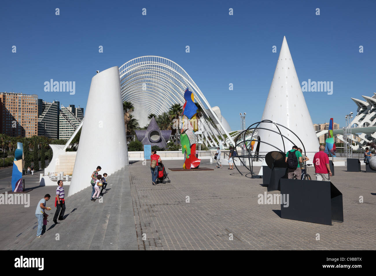 Cité des Arts et des Sciences de Valence, Espagne Banque D'Images