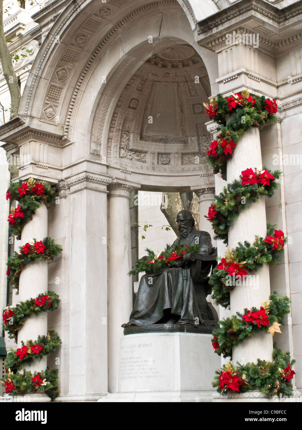 William Cullen Bryant Memorial, Bryant Park, NYC Banque D'Images