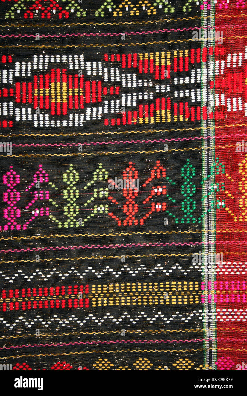 Batak traditionnel tissé Banque D'Images