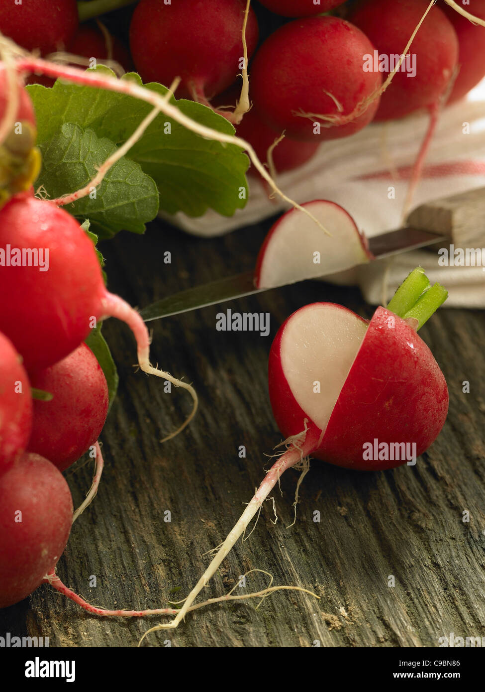 Botte de radis rouge, Close up Banque D'Images