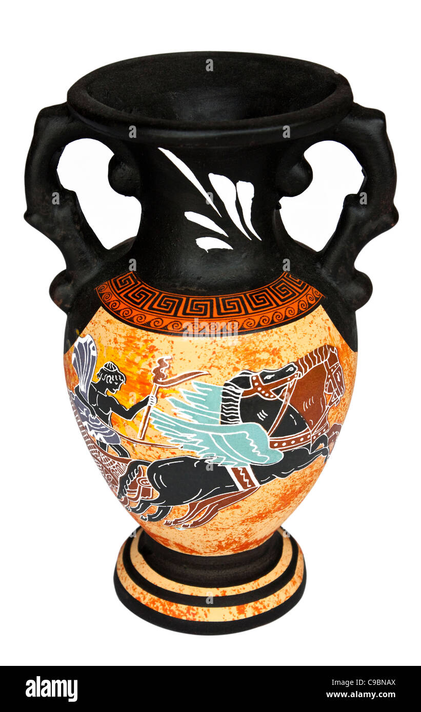 Vase grec ancien apollon Banque d'images détourées - Alamy
