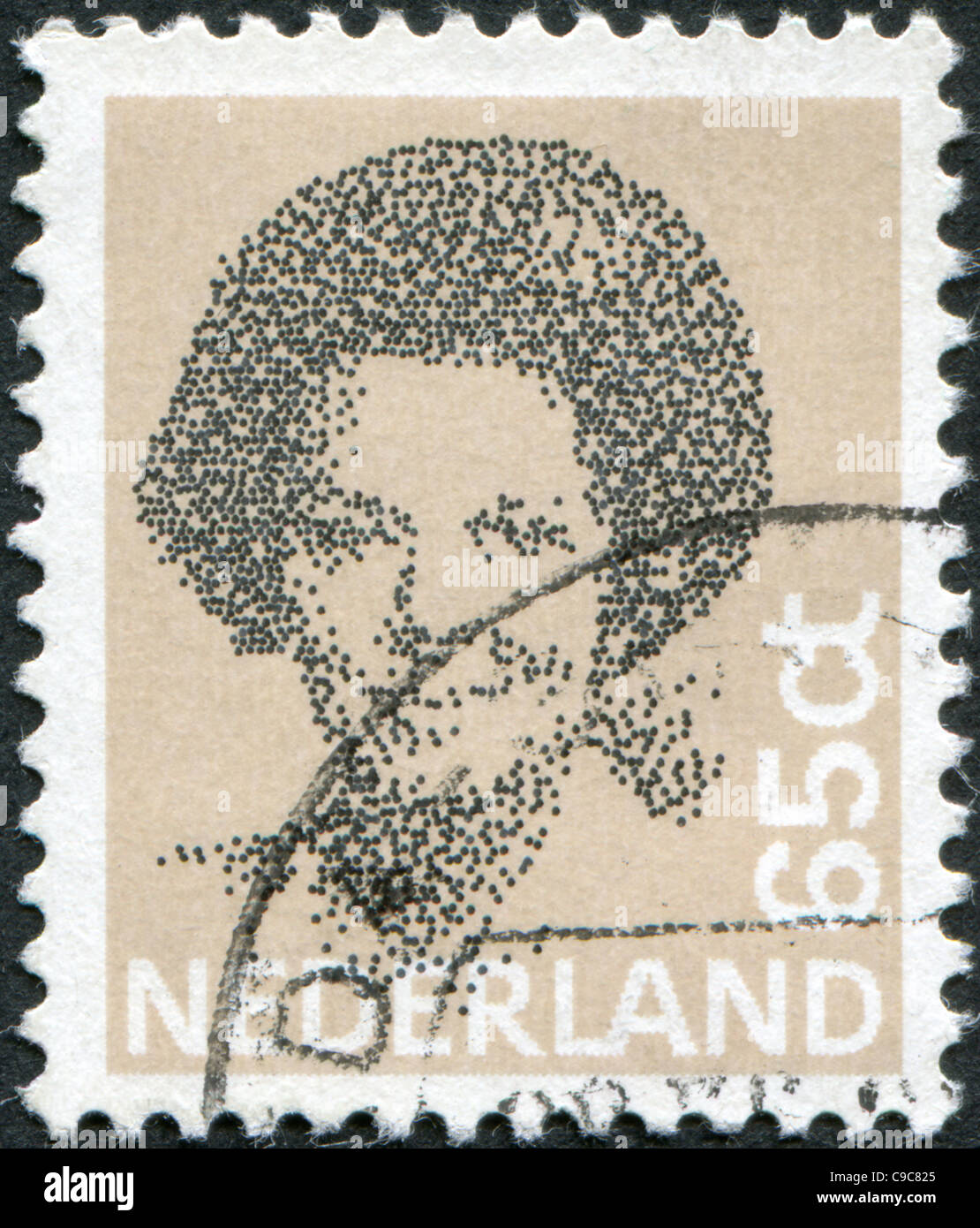Pays-bas - 1981 : timbre imprimé aux Pays-Bas, indique Beatrix des Pays-Bas Banque D'Images