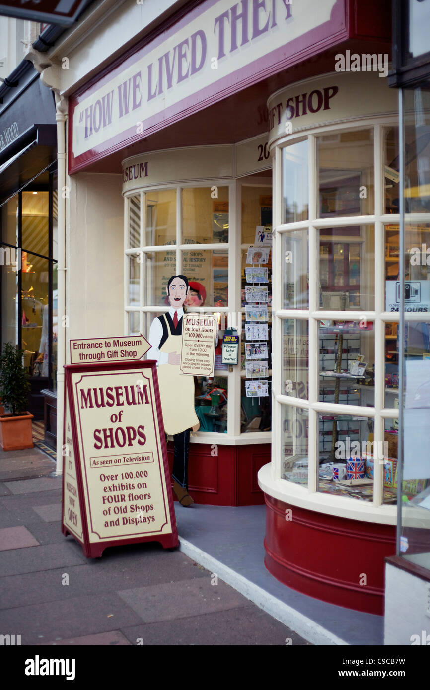 Musée de boutiques à Eastbourne Banque D'Images