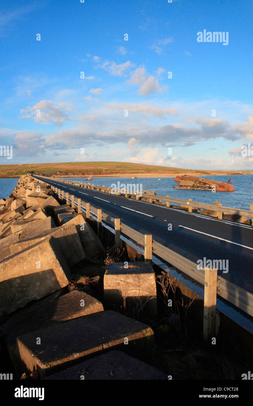 Orkney Islands, aucune barrière Churchill 3 Banque D'Images