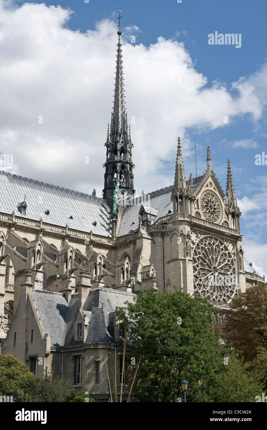 Transept sud de l'église Notre-Dame de Paris, cathédrale, Paris, France  Photo Stock - Alamy