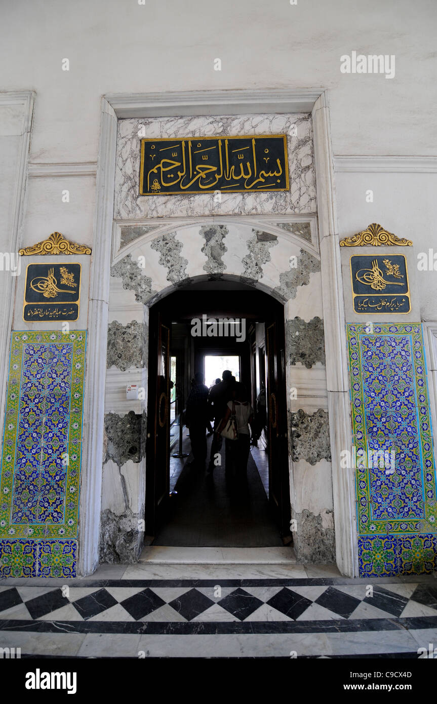 La porte d'entrée dans le palais de Topkapi, Istanbul Banque D'Images