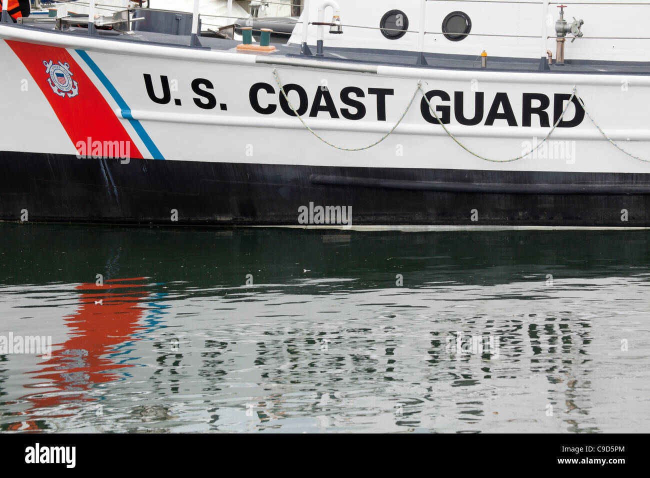 USA, Ohio, Charleston, bateau de la Garde côtière canadienne dans la région de Harbour Banque D'Images