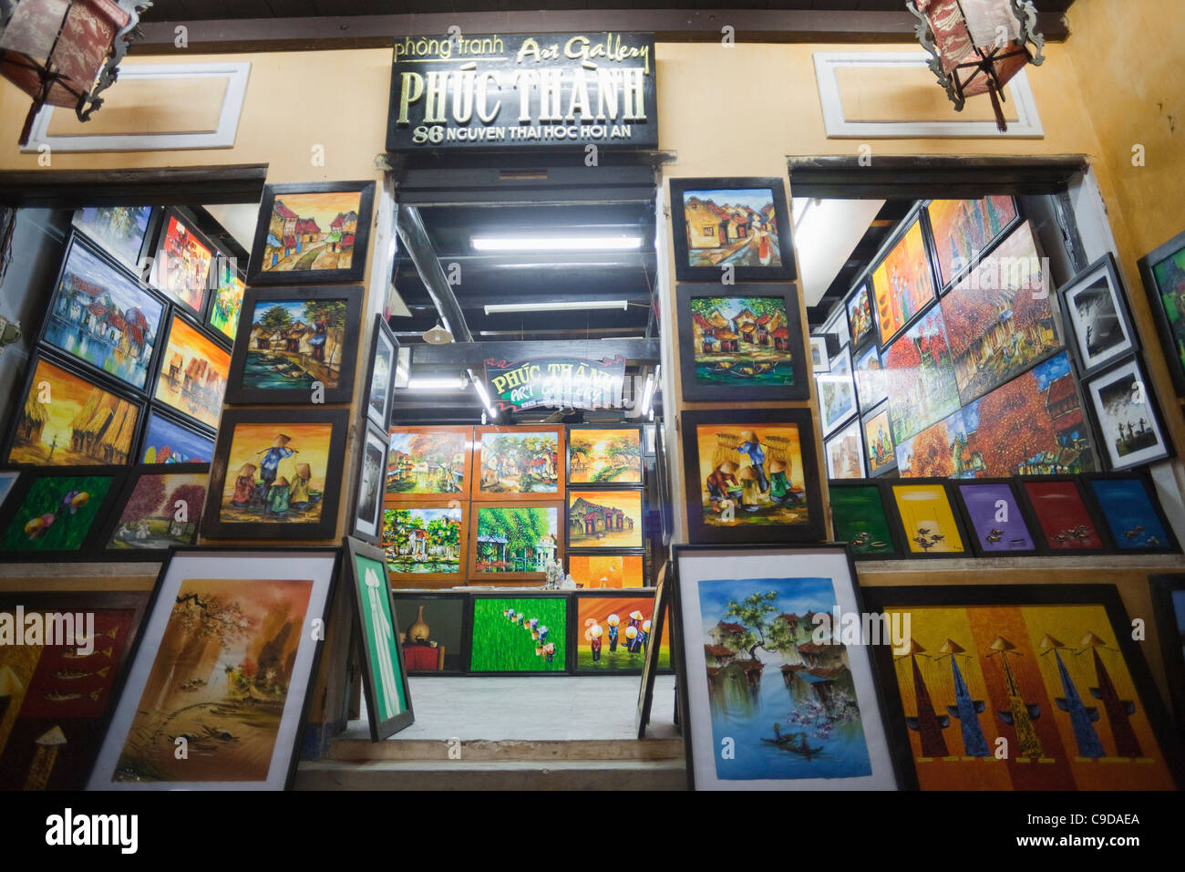 Vietnam, Hoi An, Art Shop Banque D'Images