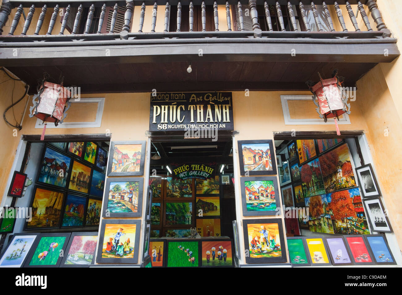 Vietnam, Hoi An, Art Shop Banque D'Images