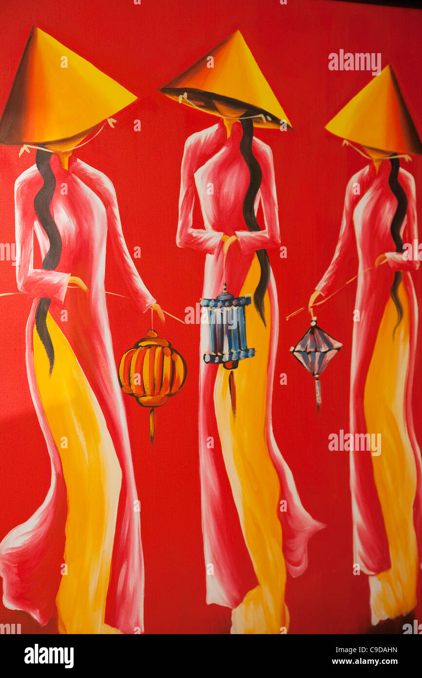 Vietnam, Hoi An, Art Vietnamien Banque D'Images