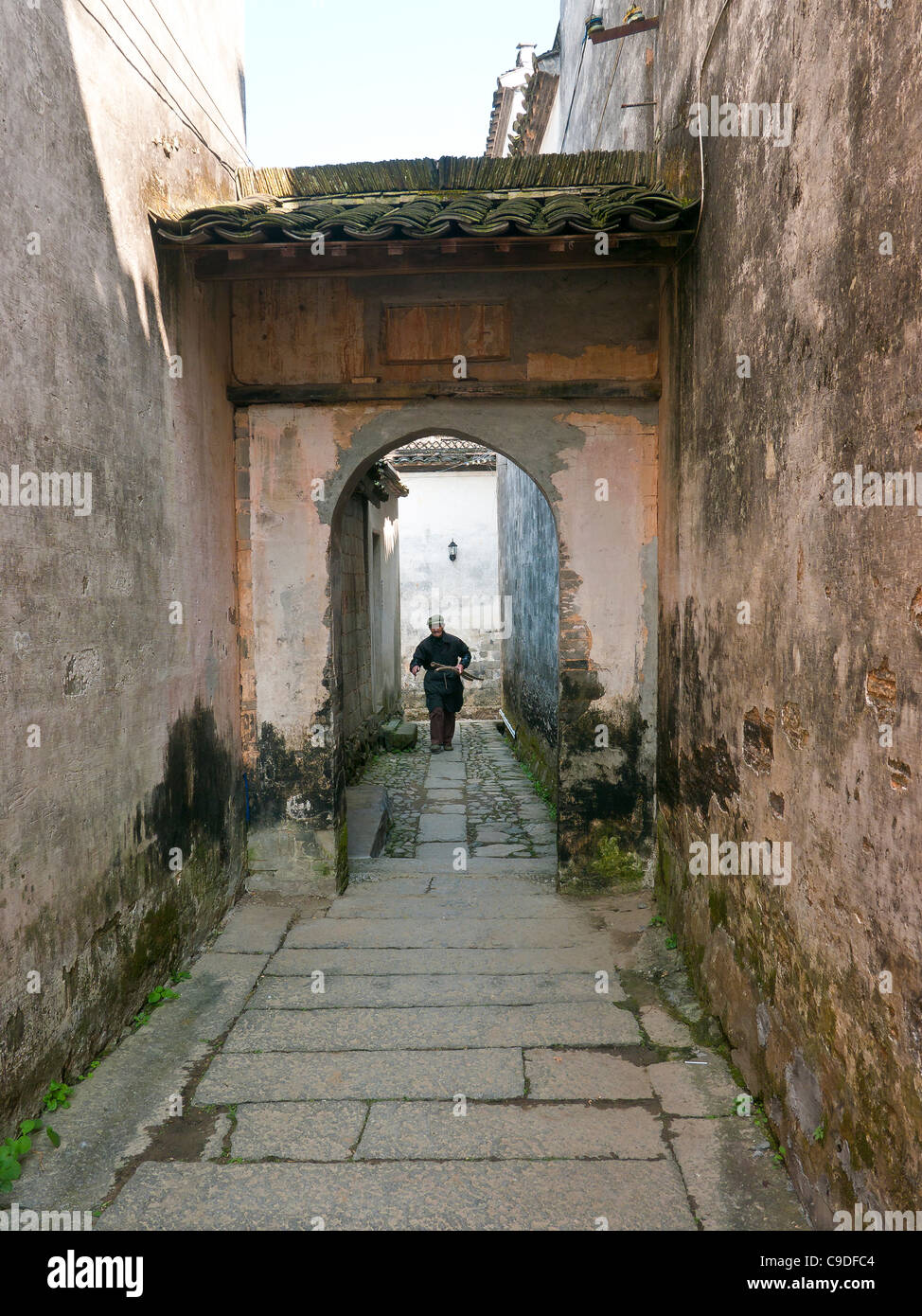 Alley. Xiamen. Anhui. Chine Banque D'Images