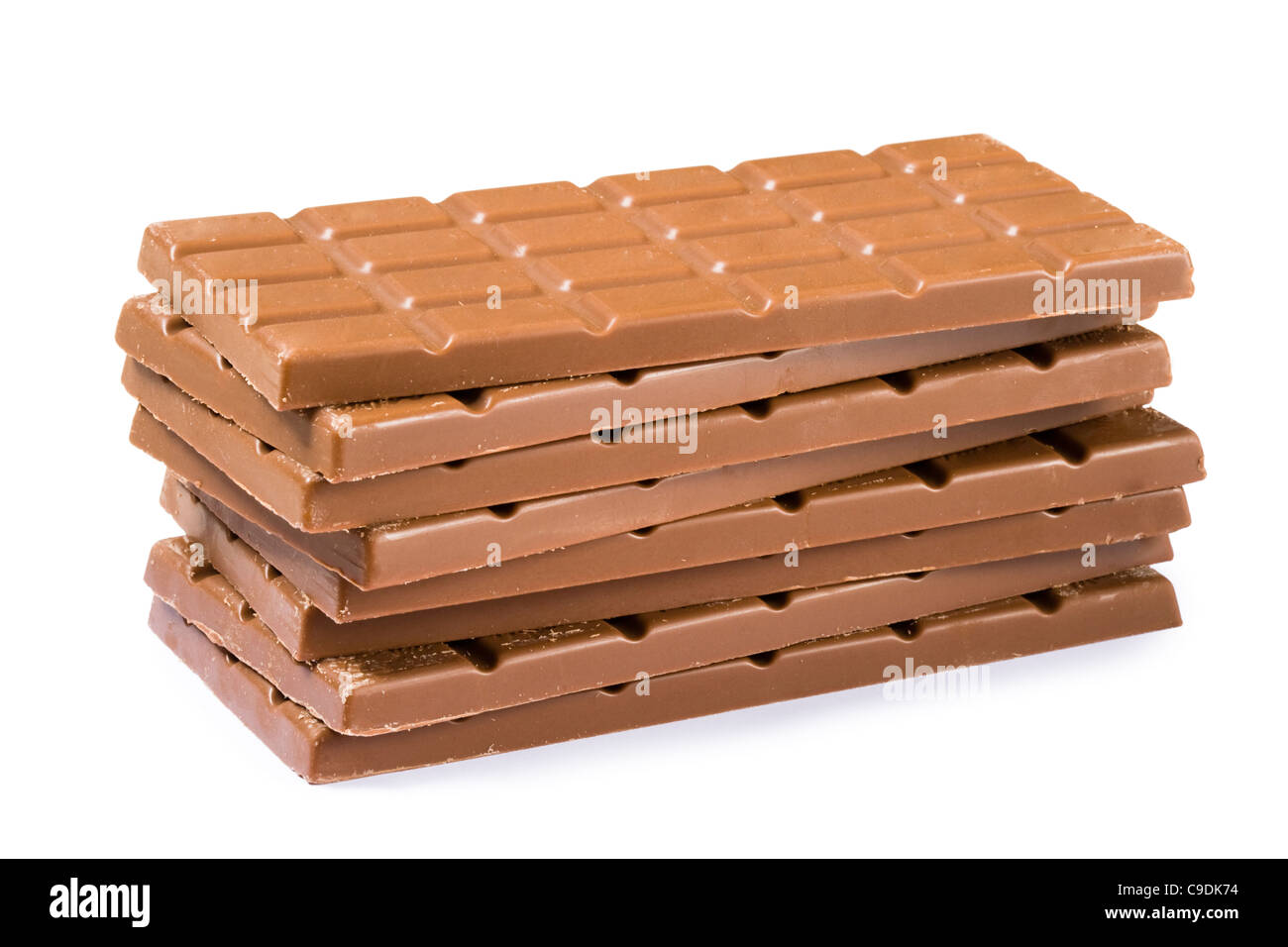 Pile de chocolat. Banque D'Images