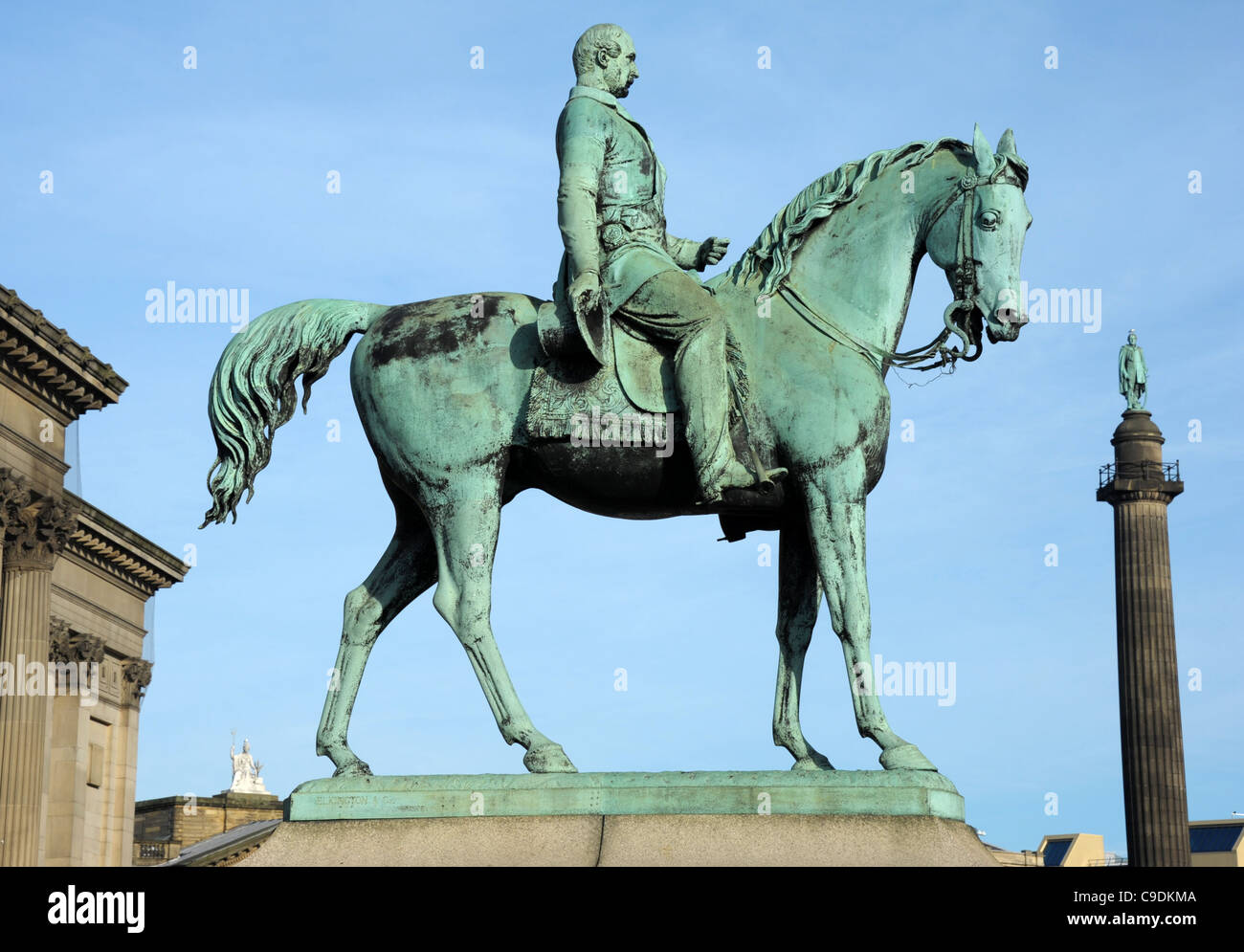 Statue de Prince Albert, Liverpool, Merseyside, Angleterre, Royaume-Uni Banque D'Images