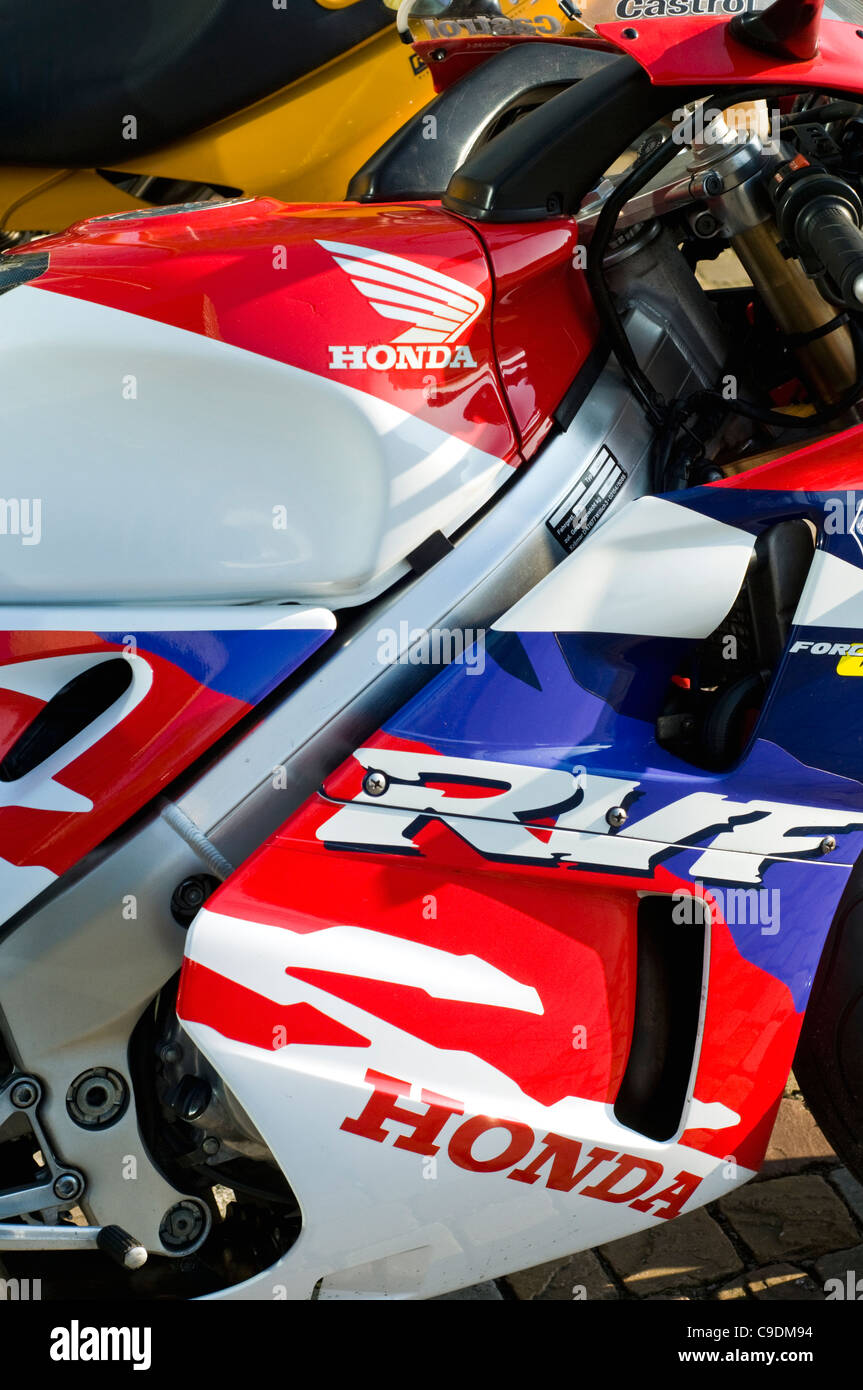 Close-up d'une moto Honda Banque D'Images Close-up d'une moto Honda Banque D'Images