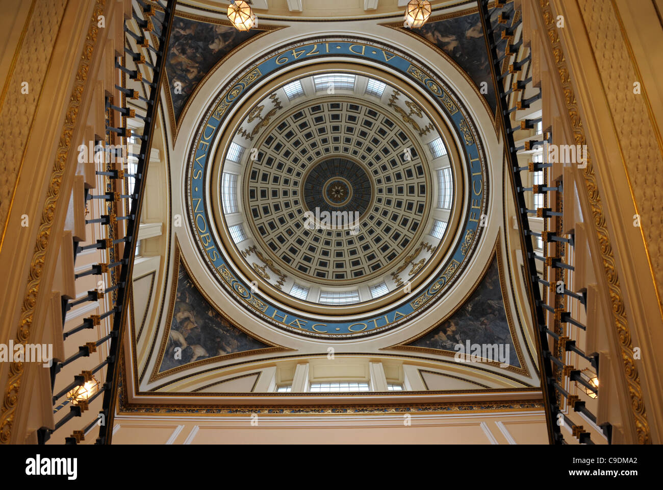 Coupole de Liverpool Town Hall, Liverpool, Merseyside, Angleterre, Royaume-Uni Banque D'Images