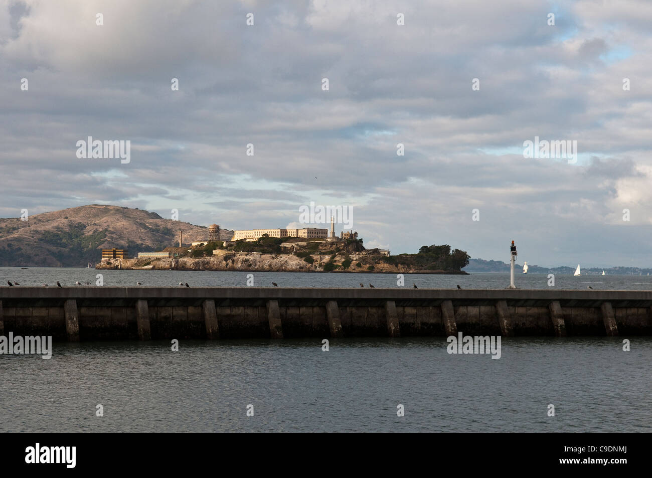Alcatraz Prison Island maintenant un parc national dans la région de San Fancisco Bay USA Banque D'Images
