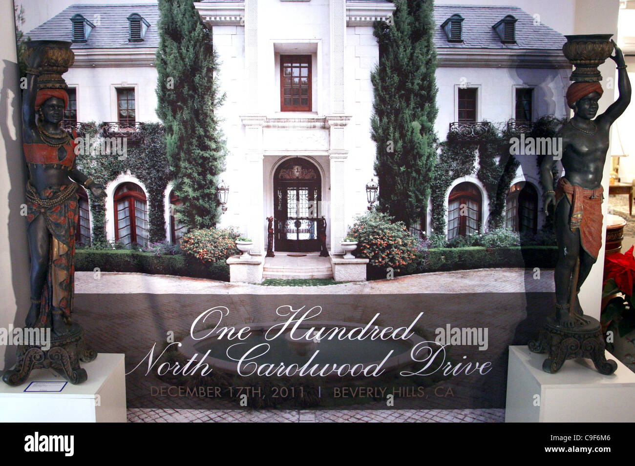 100 100 NORTH CAROLWOOD DRIVE ARTICLES DE MICHAEL JACKSON'S maison louée. 100 NORTH CAROLWOOD DRIVE VENTE AUX ENCHÈRES. BEVERLY HILLS L Banque D'Images