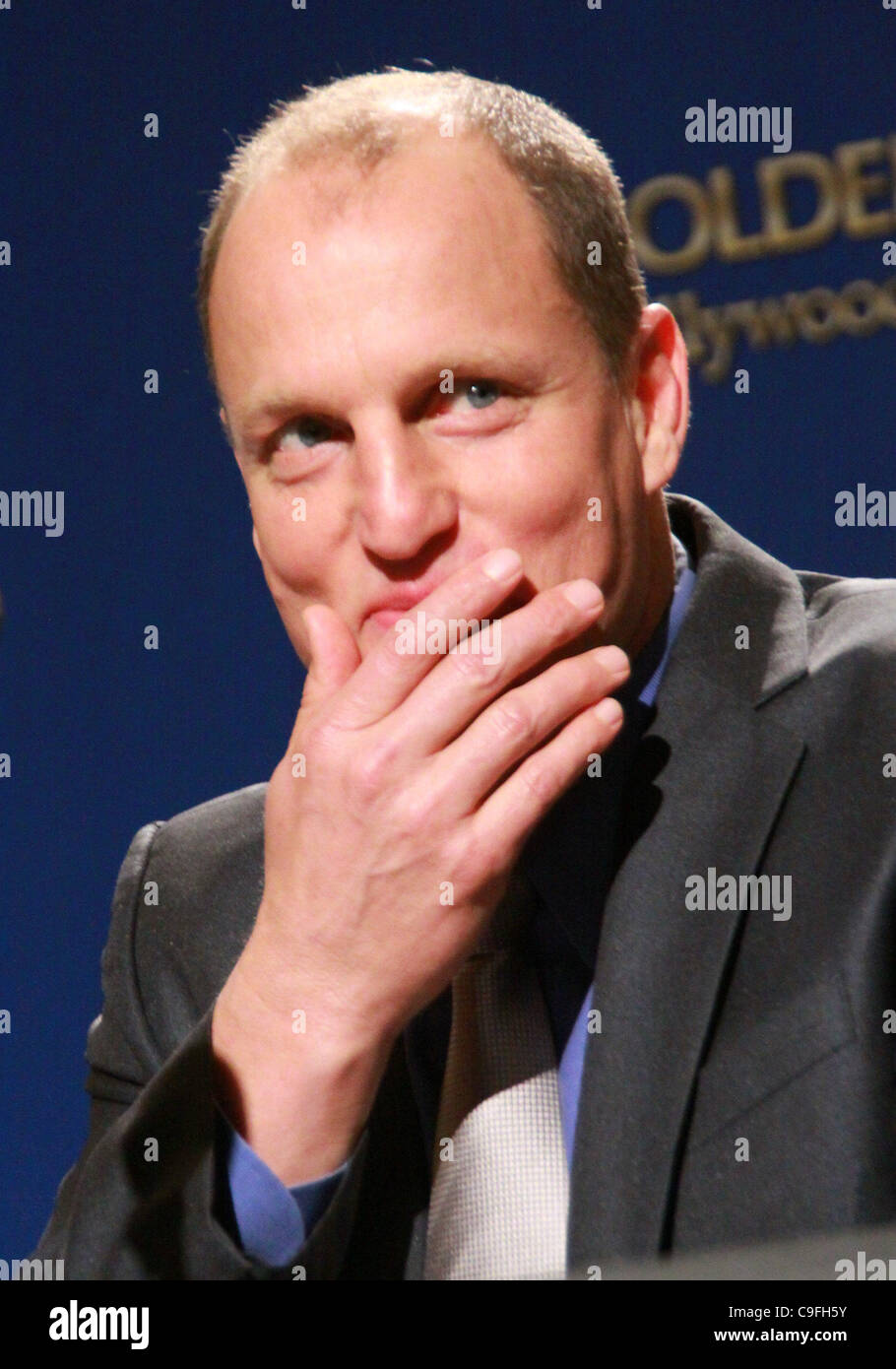 Le 15 décembre 2011 - Los Angeles, Californie, États-Unis - Woody Harrelson.69e des Golden Awards'' qui a eu lieu au Beverly Hilton Hotel, Beverly Hills, CA. 15 décembre -2011.(Image Crédit : Â©/TLeopold ZUMAPRESS.com)/Photos Globe Banque D'Images