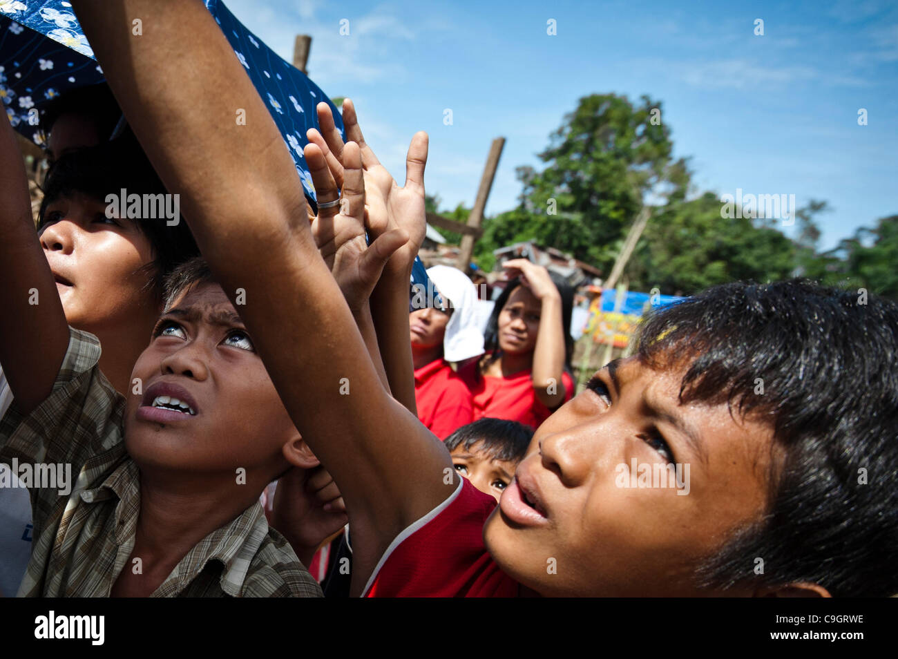 Après les inondations dans la région de Cagayan De Oro, Philippines. Banque D'Images