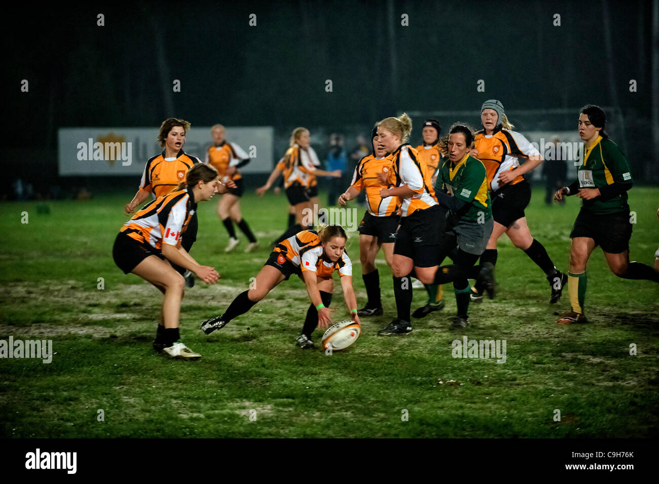 Match de rugby féminin Banque D'Images