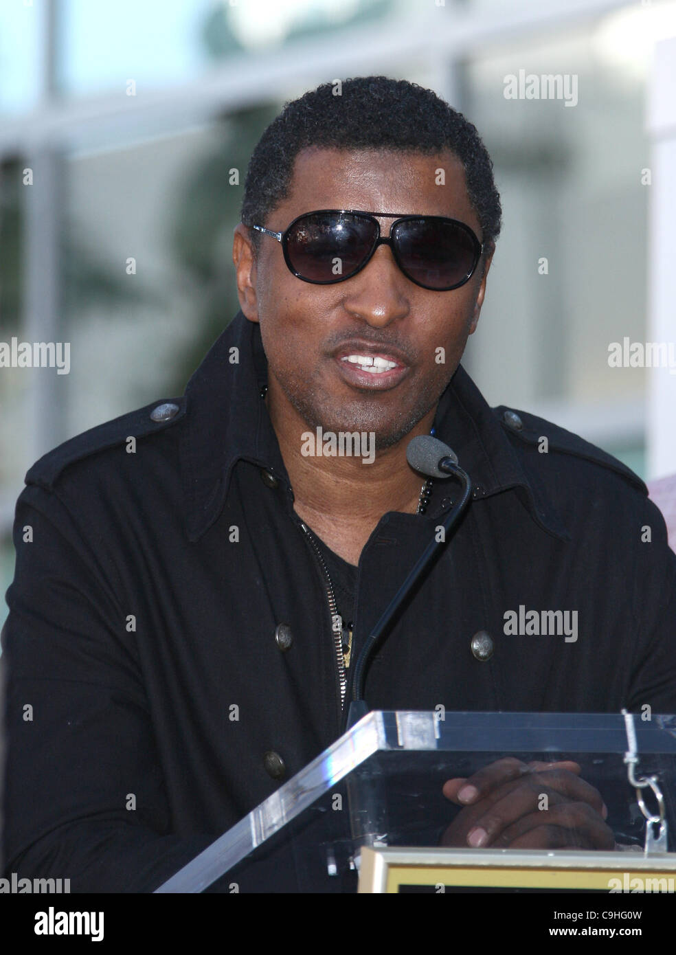 KENNY BABYFACE EDMONDS Boyz II Men. Honoré avec une étoile sur le Hollywood Walk of Fame. HOLLYWOOD LOS ANGELES CALIFORNIA USA 0 Banque D'Images