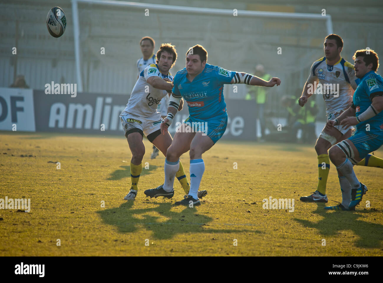 Heineken Cup Rugby : Aironi Rugby - ASM Clermont Auvergne Banque D'Images