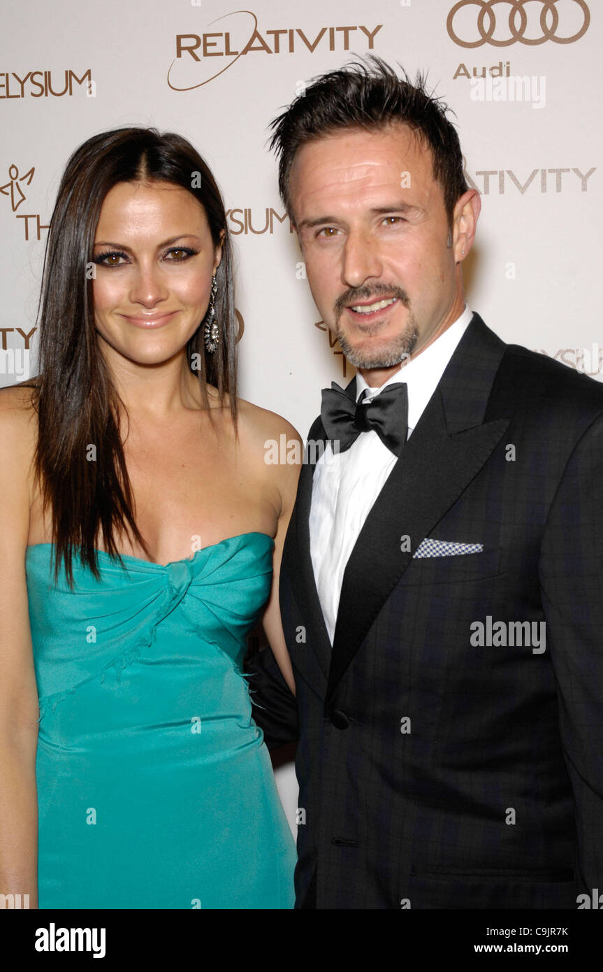 15 janvier 2012 - Hollywood, Californie, États-Unis - Christina McLarty et David Arquette pendant l'Art de l'Elysium Heaven's 5th Annual Gala, tenue lors de l'historique Union Station, le 14 janvier 2012, à Los Angeles.(Image Crédit : Â© Michael Germana/Globe Photos/ZUMAPRESS.com) Banque D'Images