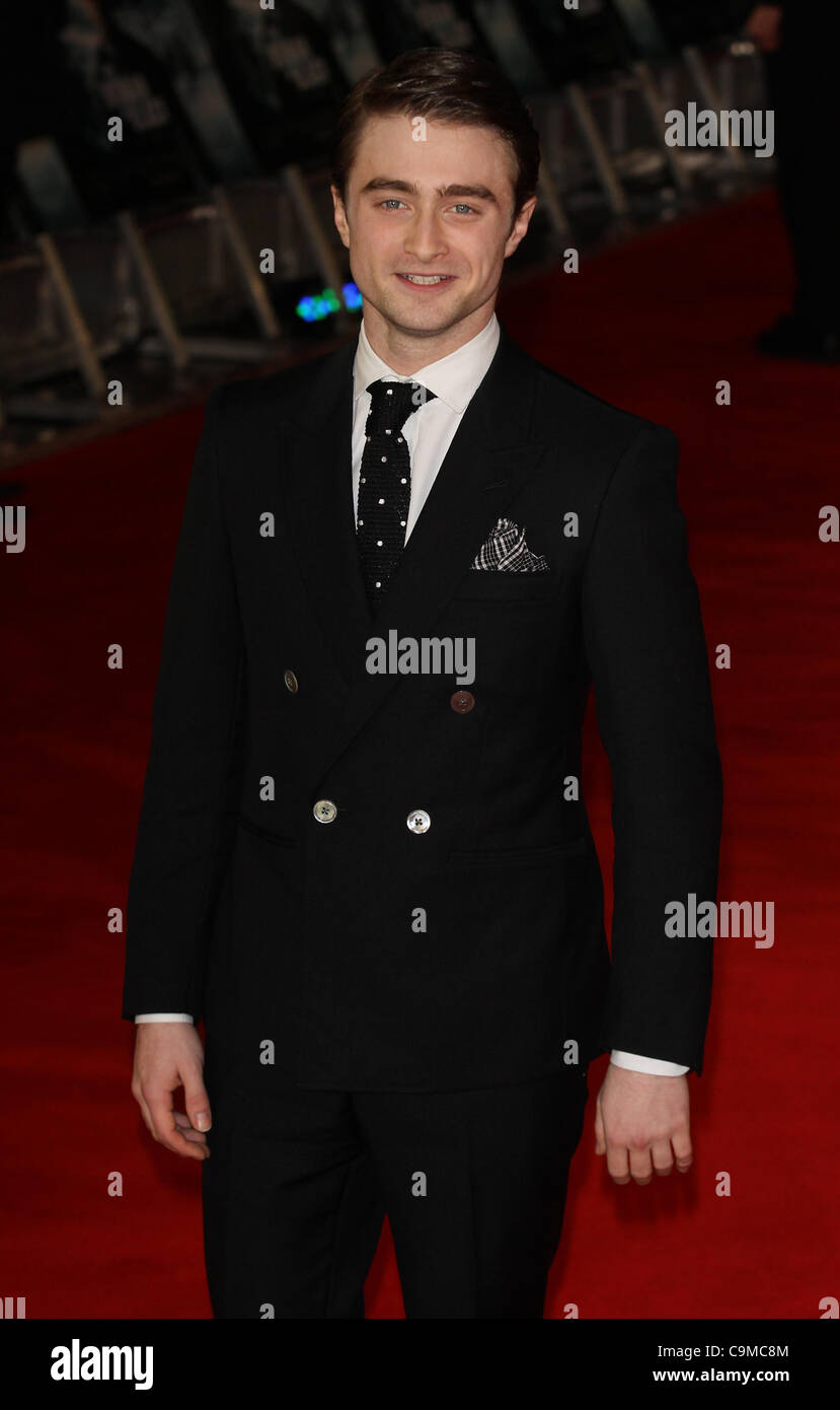 London, UK, 24/01/2012 Daniel Radcliffe assiste à la première UK de Hammer Horror adaptation The Woman in Black de Susan Hill's spooky roman. Réalisé b Banque D'Images