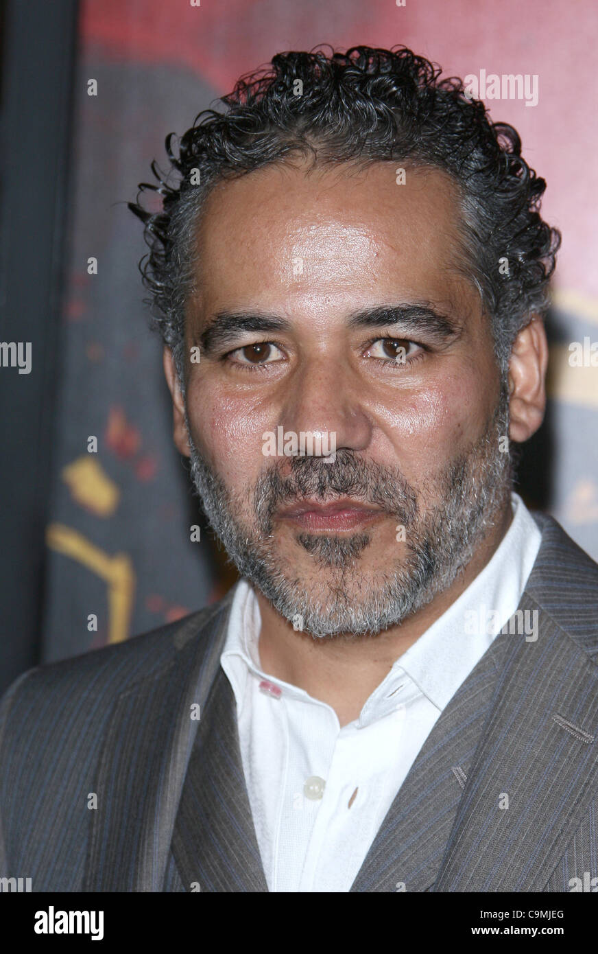 JOHN ORTIZ CHANCE. PREMIERE SÉRIE HBO HOLLYWOOD LOS ANGELES CALIFORNIA USA 25 janvier 2012 Banque D'Images