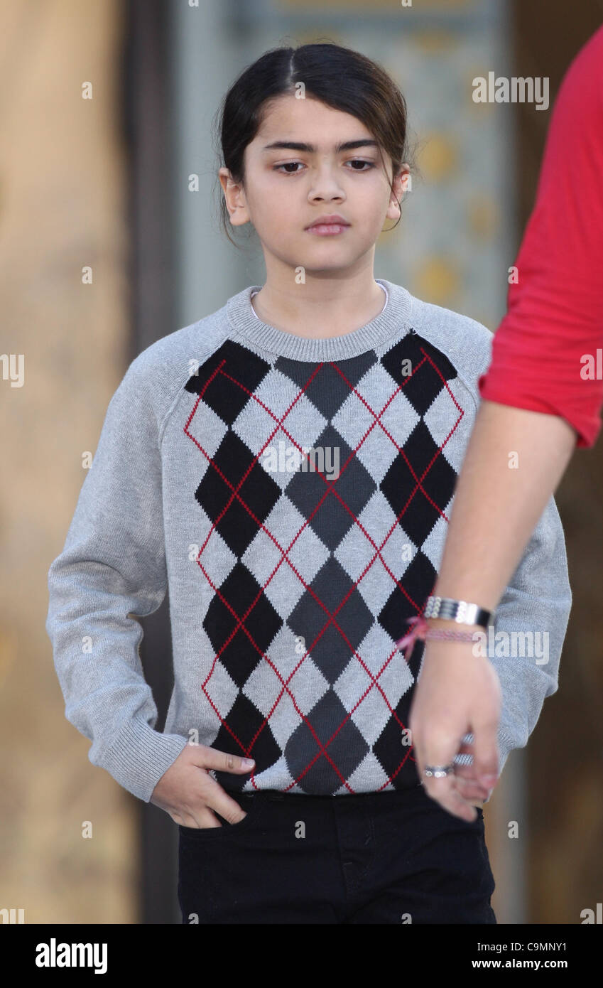 BLANKET JACKSON MICHAEL JACKSON PART ET CÉRÉMONIE EMPREINTE HOLLYWOOD LOS ANGELES CALIFORNIA USA 26 janvier 2012 Banque D'Images