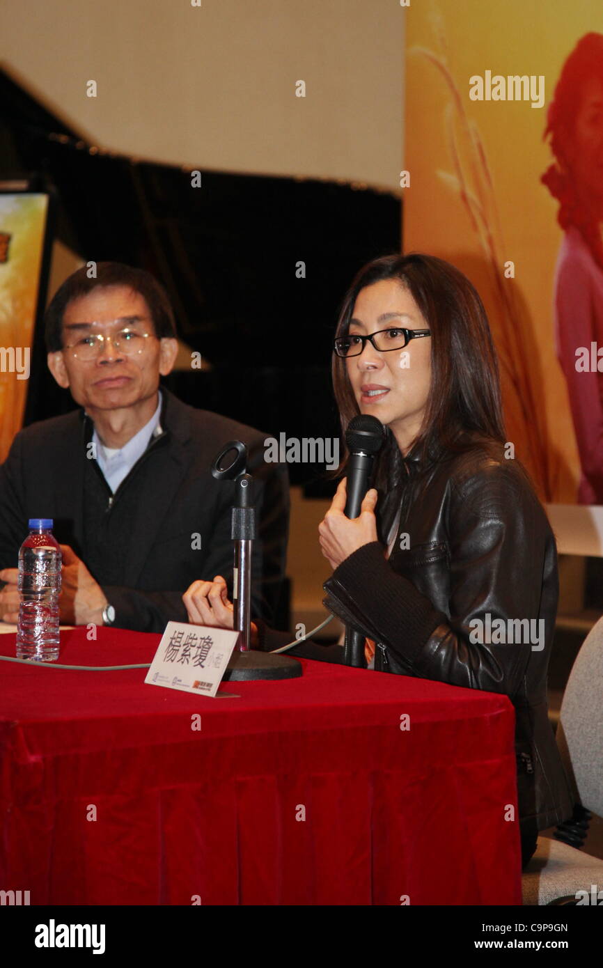 Michelle Yeoh propagande pour son nouveau film 'La Dame' à Taipei, Taiwan, Chine le lundi 06 février, 2012. Banque D'Images