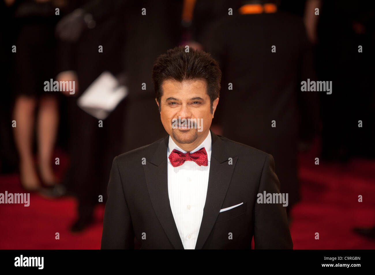 London, UK, 12/02/2012. Acteur, Anil Kapoor, arrive au BAFTAs 2012 Banque D'Images