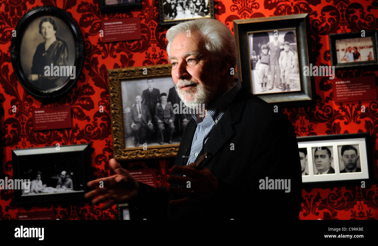 13 février 2012 - Las Vegas, Nevada, USA - DENNIS BARRIE, directeur de la création de la Mob Museum, apparaît au Musée le 13 février 2012 à Las Vegas, Nevada. Le musée, aussi connu sous le nom de Musée National du crime organisé et de l'application de la Loi, s'ouvre le 14 février et raconte l'histoire d'organiser Banque D'Images