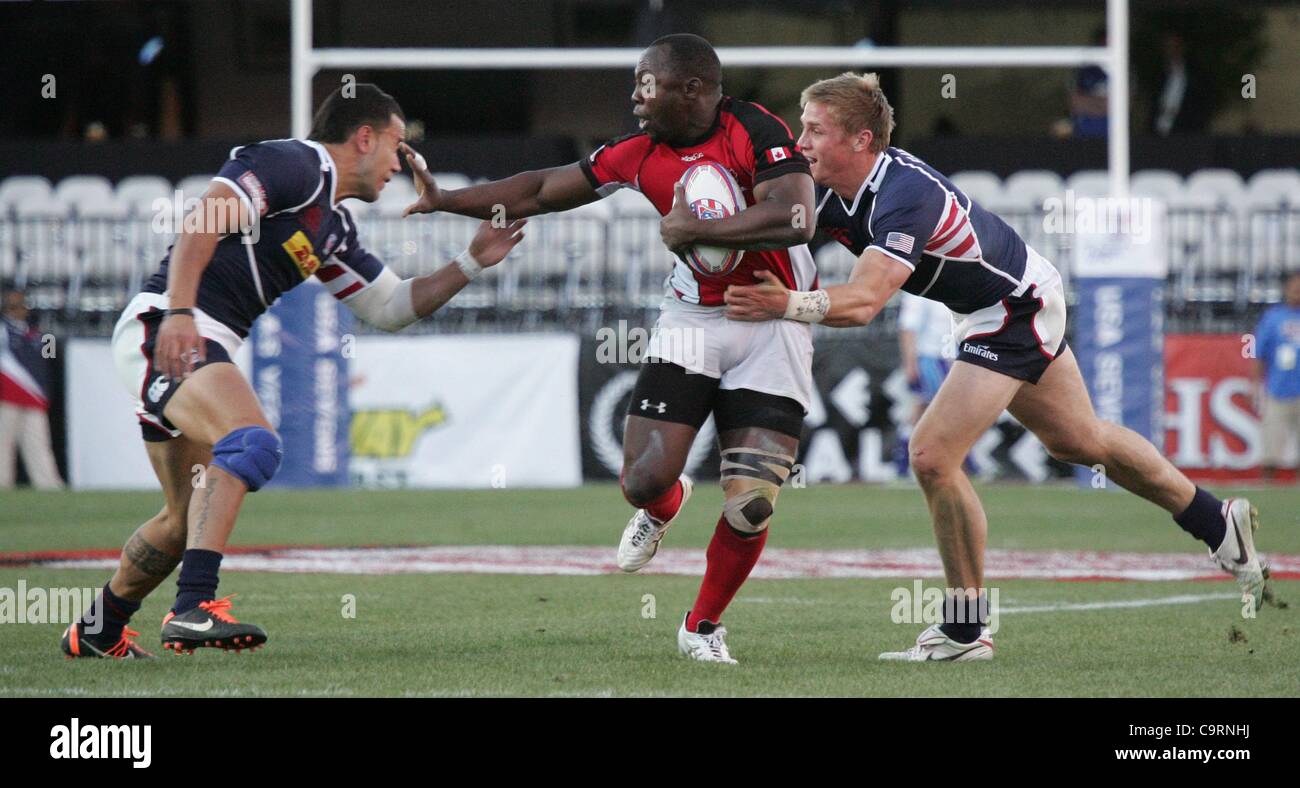 Lors d'une apparition publique pour l'année 2012 Tournoi de rugby à VII USA - ven, sam Boyd Stadium, Las Vegas, NV le 10 février 2012. Photo par : James Atoa/Everett Collection Banque D'Images