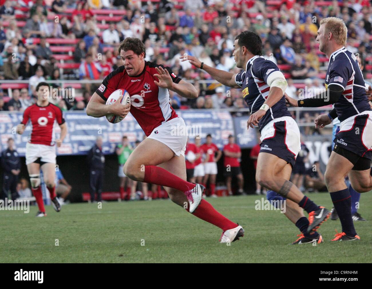 Lors d'une apparition publique pour l'année 2012 Tournoi de rugby à VII USA - ven, sam Boyd Stadium, Las Vegas, NV le 10 février 2012. Photo par : James Atoa/Everett Collection Banque D'Images