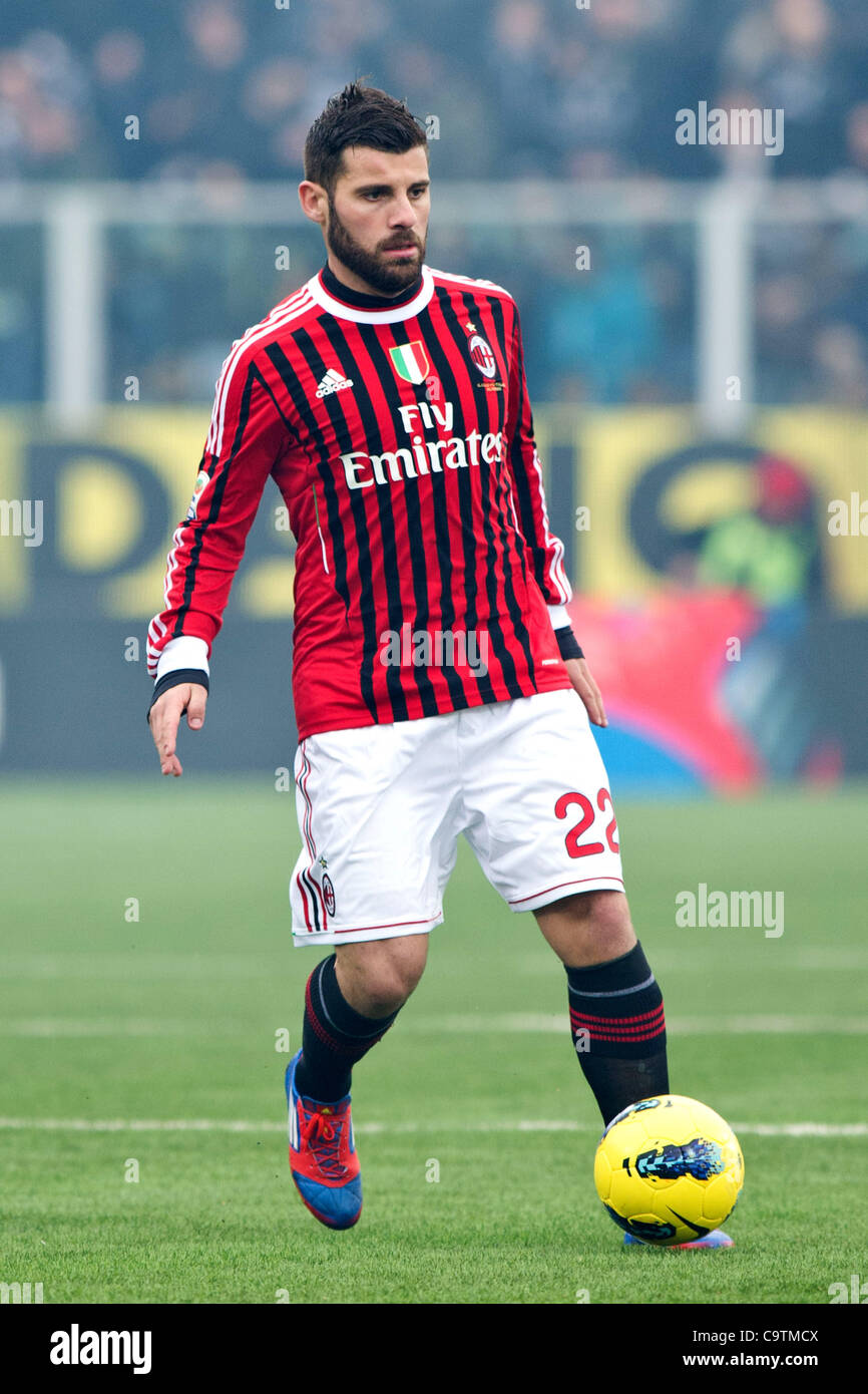 Antonio Nocerino (Milan), le 19 février 2012 - Football : Italien 'Serie' une correspondance entre Internazionale Cesena 1-3 AC Milan à Dino Manuzzi Stadium, Cesena, Italie, (Photo par Enrico Calderoni/AFLO SPORT) [0391] Banque D'Images