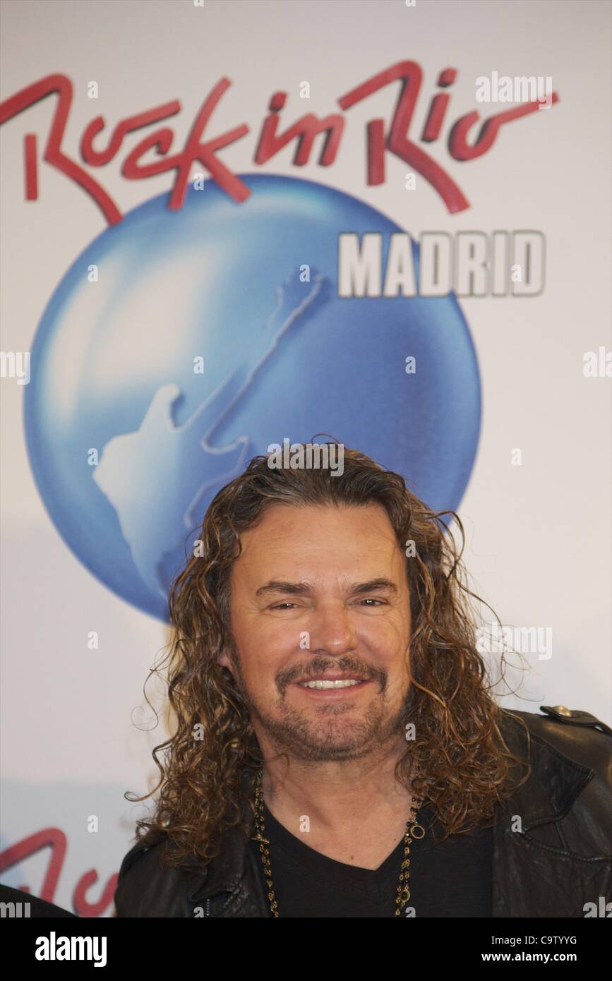 Le 21 février 2012 - Madrid, Espagne - Fernando Fher Olvera 'assister à des conférence de presse Rock in Rio 2012 à moi hôtel le 21 février 2012 à Madrid, Espagne. (Crédit Image : © Jack Abuin/ZUMAPRESS.com) Banque D'Images