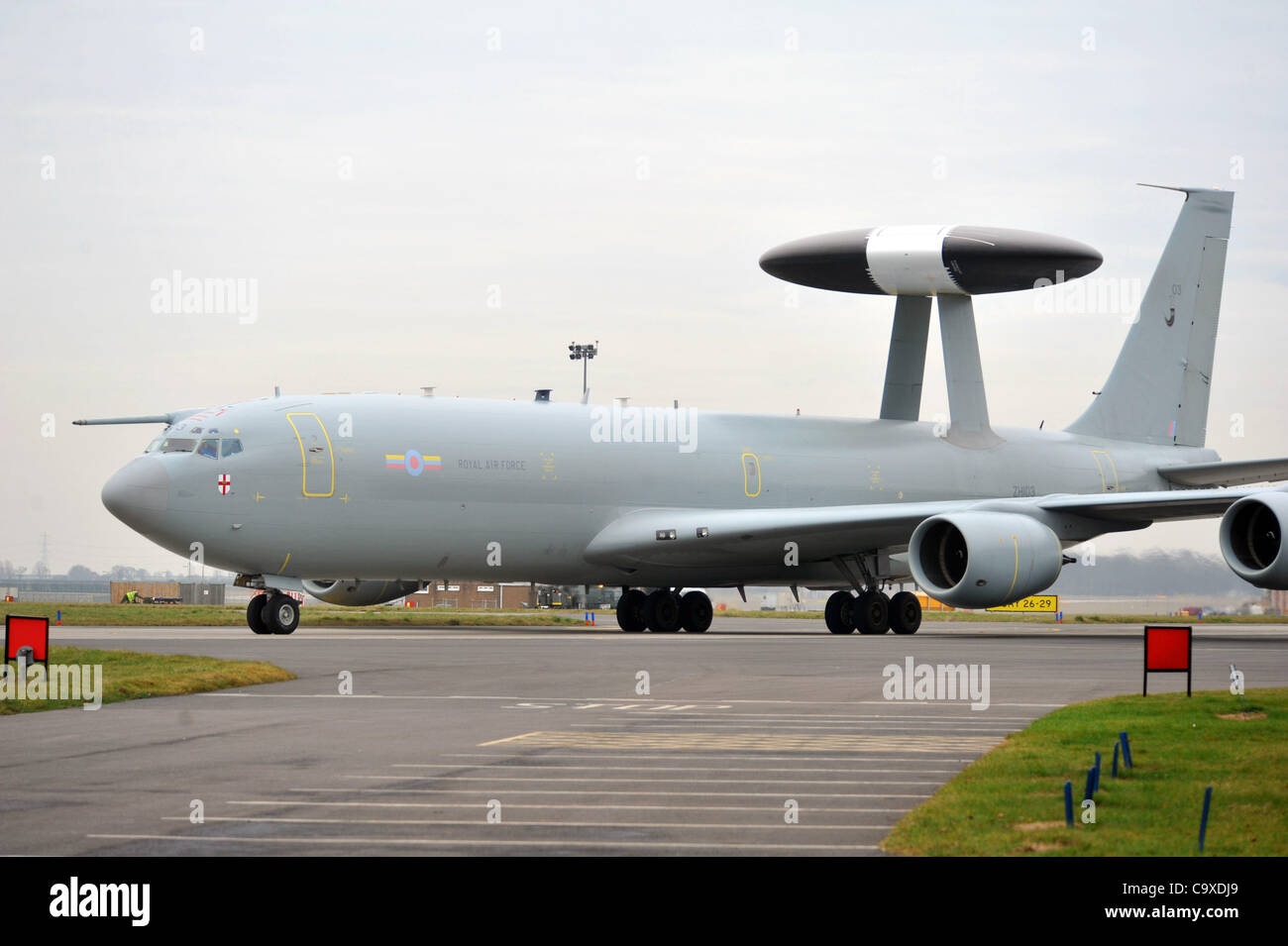 Sentry Awacs E 3d Avion A Raf Waddington Dans Lincoln Angleterre Royaume Uni Photo Stock Alamy
