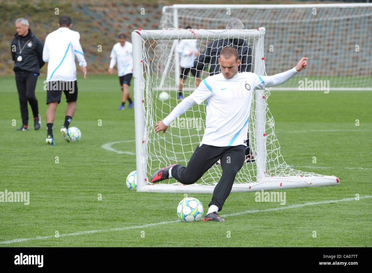 WESLEY SNEIJDER INTER MILAN Milan Milan ITALIE 12 Mars 2012 Banque D'Images WESLEY SNEIJDER INTER MILAN Milan Milan ITALIE 12 Mars 2012 Banque D'Images