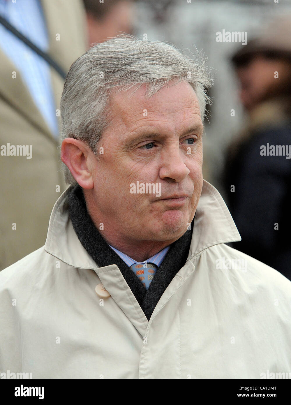 BRENDAN POWELL TRAINER L'hippodrome de Cheltenham CHELTENHAM ANGLETERRE 16 Mars 2012 Banque D'Images