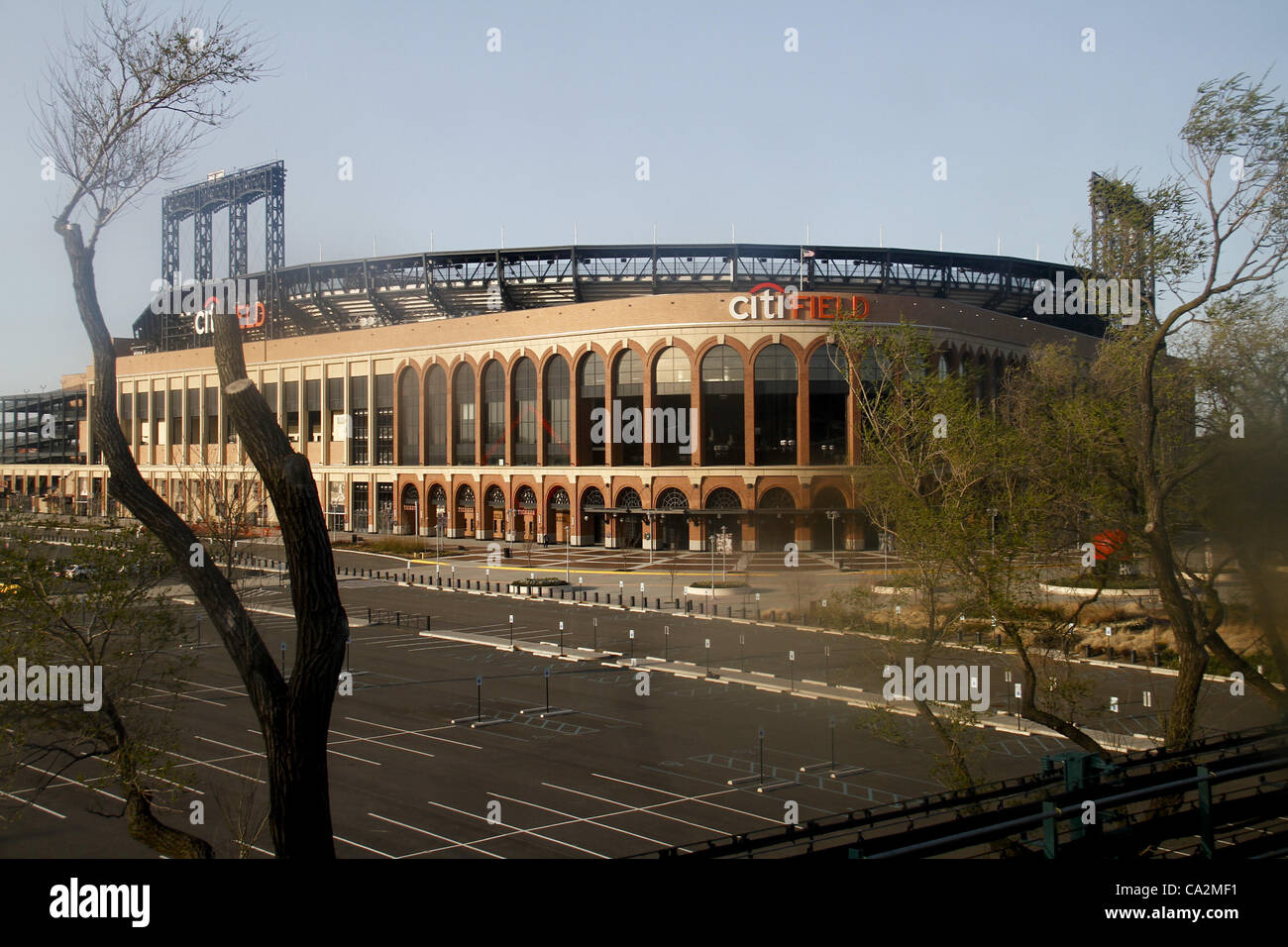 Le 26 mars 2012 - New York, NY, États-Unis - Baseball's New York Mets homefield Citifield dans le Queens. Tourné le 26 mars 2012 ..Crédit Photo ; 'Rahav Iggy' Segev/ Photopass (crédit Image : © Rahav Segev/ZUMAPRESS.com) Banque D'Images