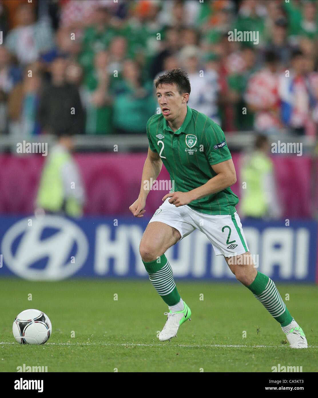 SEAN ST LEDGER REP. Du stade municipal de POZNAN POLOGNE IRLANDE 10 Juin 2012 Banque D'Images