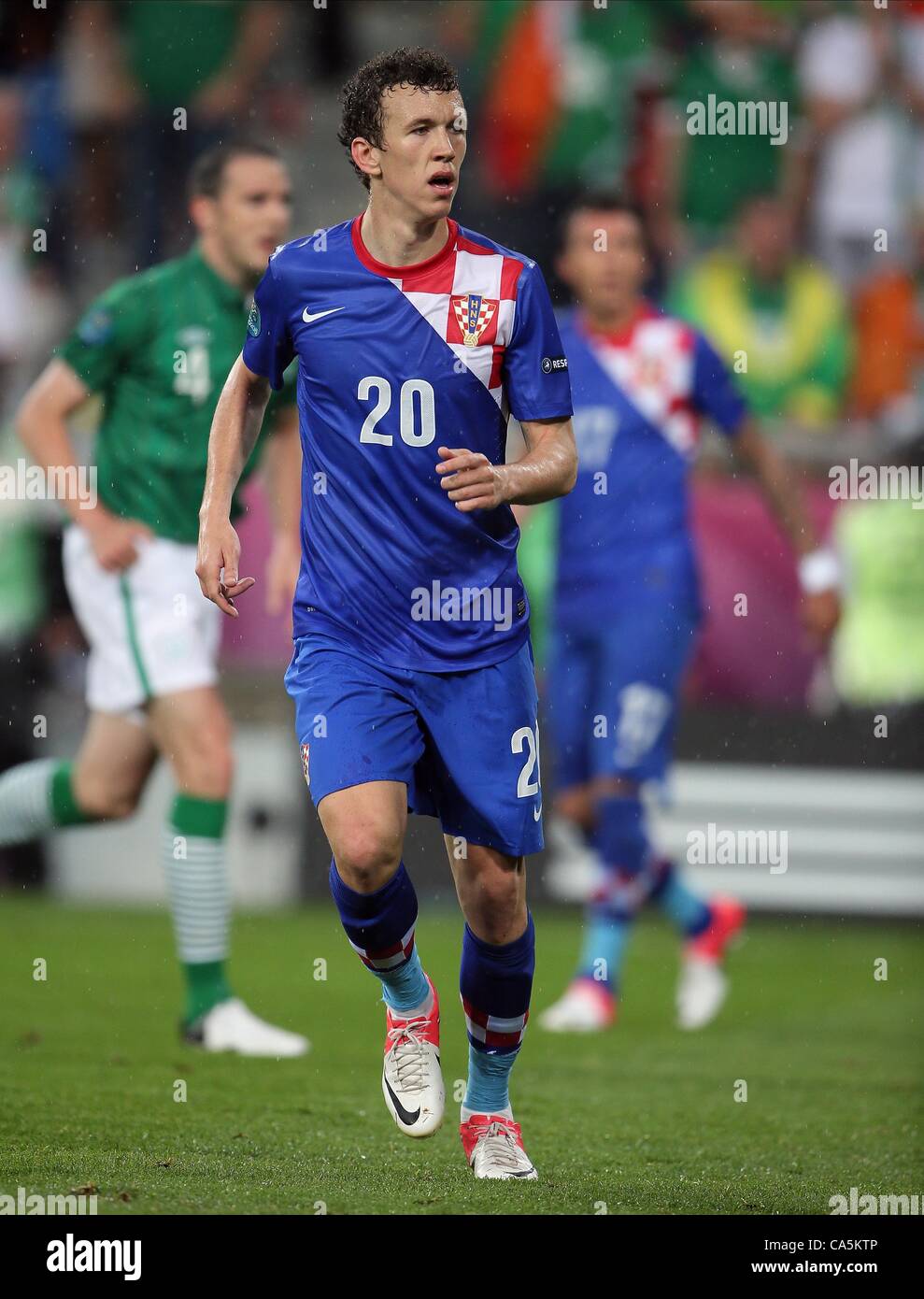 IVAN PERISIC STADE MUNICIPAL DE POZNAN POLOGNE CROATIE 10 Juin 2012 Banque D'Images