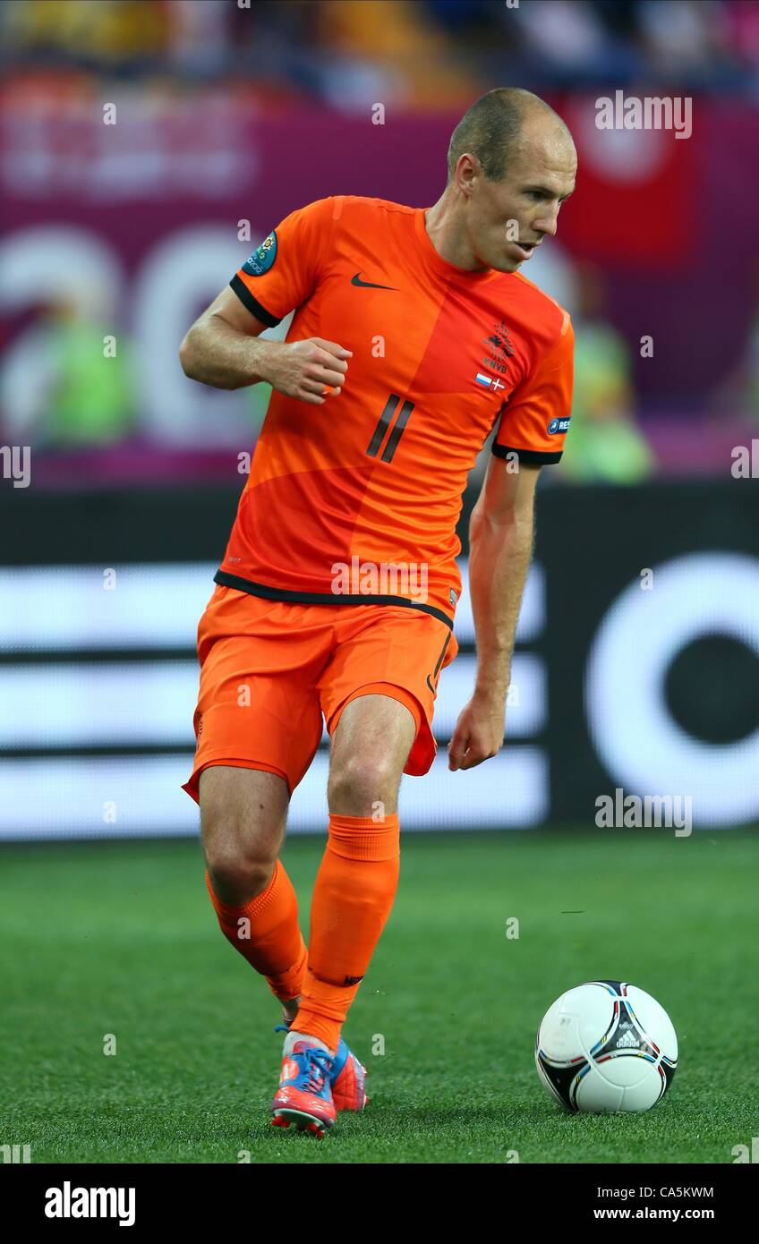 ARJEN ROBBEN Bayern Munchen Holland & Holland Bayern Munchen STADE METALIST KHARKIV UKRAINE Ukraine 09 juin 2012 Banque D'Images