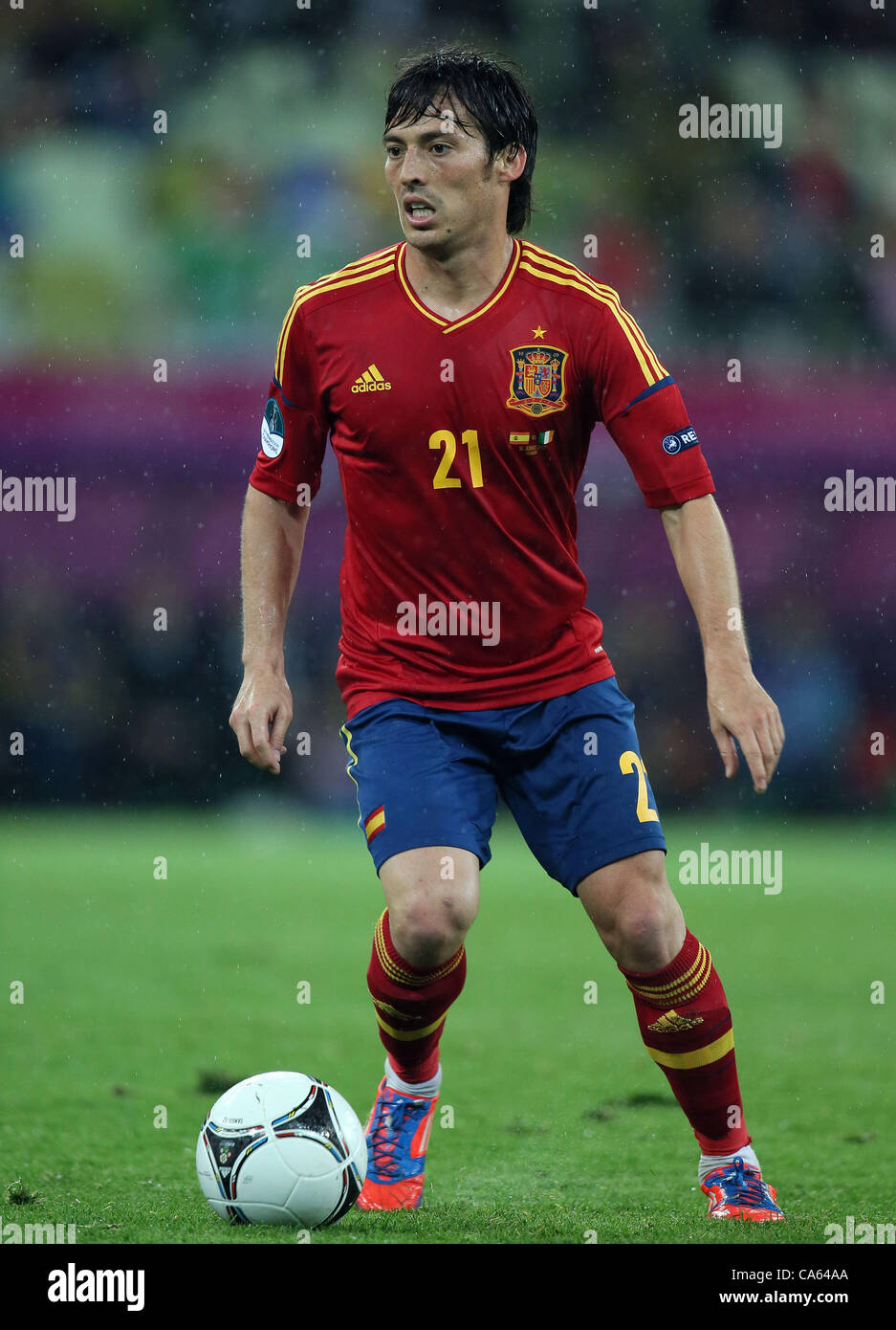 DAVID SILVA ESPAGNE / IRLANDE Arena Gdansk Gdansk POLOGNE 14 Juin 2012 Banque D'Images