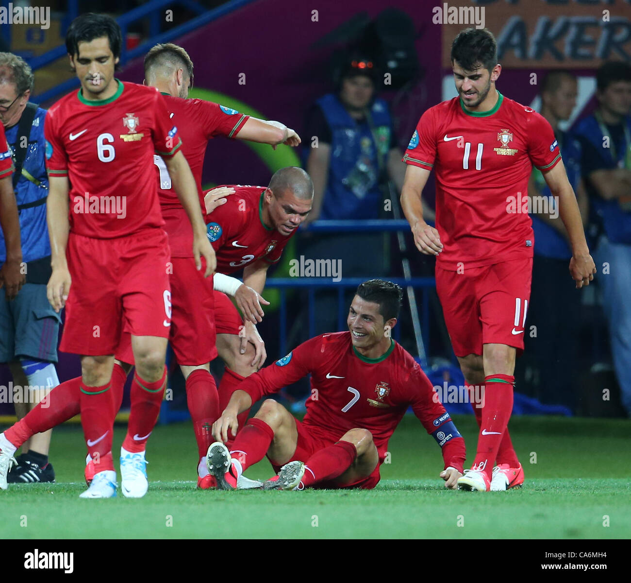 CRISTIANO RONALDO PORTUGAL V HOLLAND EURO 2012 STADE METALIST KHARKIV UKRAINE Ukraine 17 juin 2012 Banque D'Images